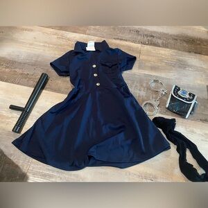 California Costumes girls police officer  costume